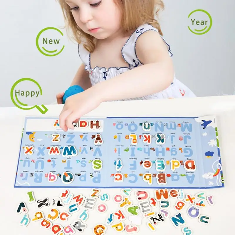 

Alphabet Magnets Cute Animal Alphabet Learning Toys Portable Spelling Games Magnetic Letter Educational Toy For Girl Kid Toddler