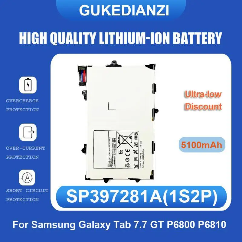 Battery For Samsung Galaxy Note 10.1 GT N8000 N8010 N8020 P7500 P7510 Tab 2 P5100 P5110 P5120 S9 Plus S9+ FE S9FE+ X810 X816 S8