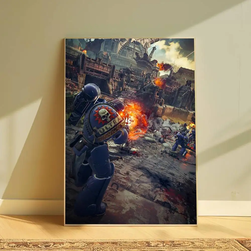 40KHot Anime W-WarhammerS 40K Poster Moderne Waterdichte HD Wall Art Decal Zelfklevende Esthetische Decor voor Thuis Woonkamer Bedr