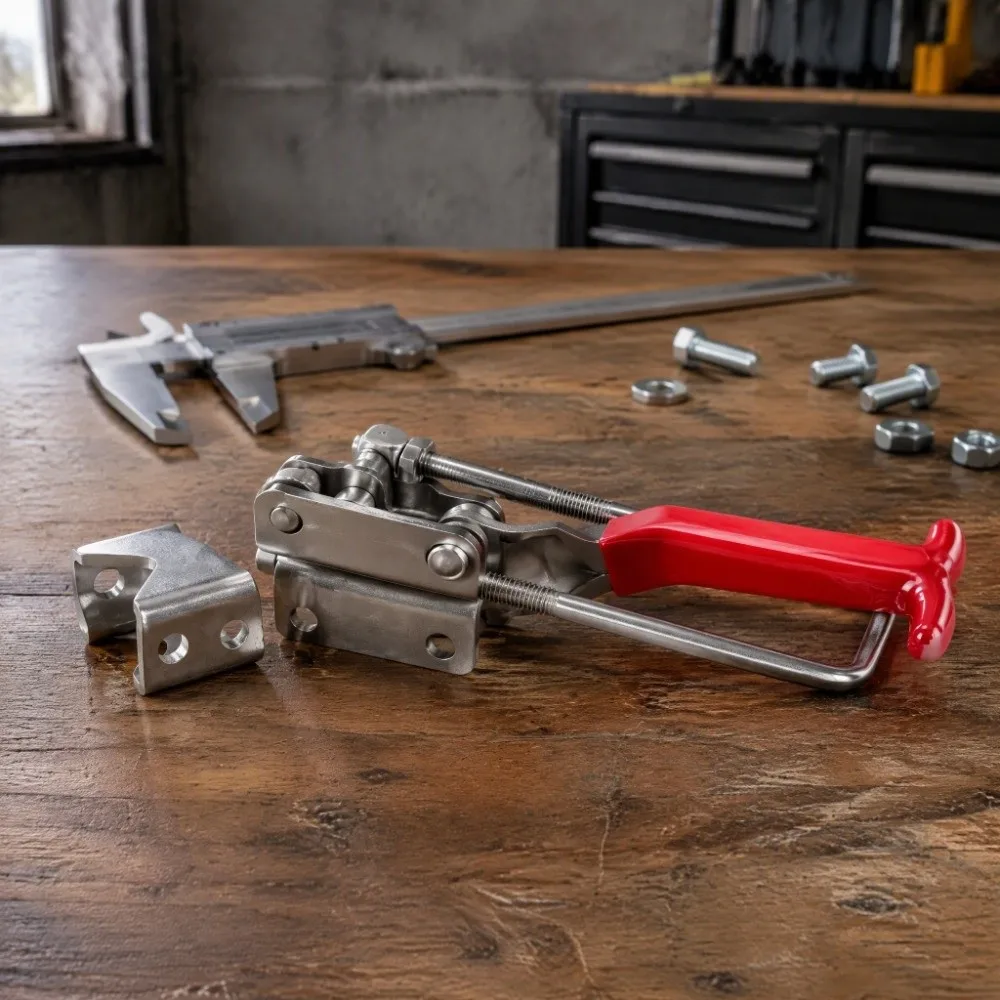 Adjustable 304 Stainless Toggle Clamp Quick Release Pull Action Toggle Latch Hold Down Lever Clamp Boxcar