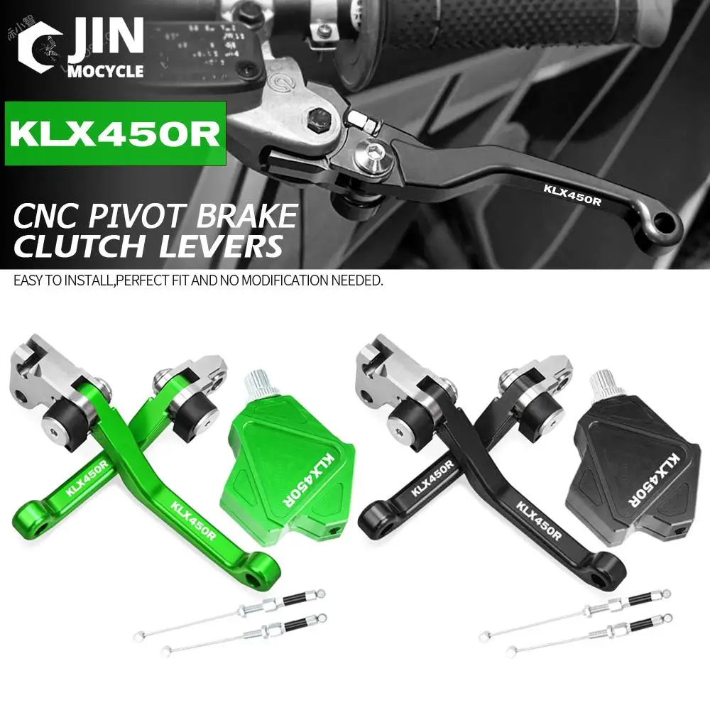 

For Kawasaki KLX450R KLX 450R 2008-2015 Motorcross Accessories CNC Stunt Clutch Lever Easy Pull Cable System Brake Clutch Levers