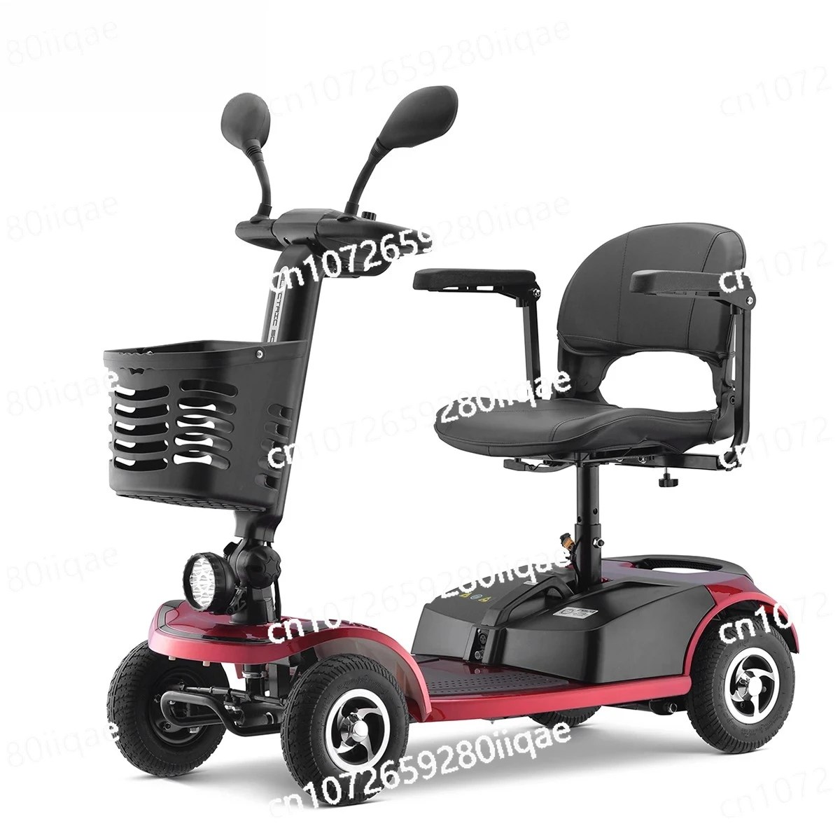 

Road Electric 4 Wheels Mobility Scooter With Basket 24v 12ah Battery Travel Scooter