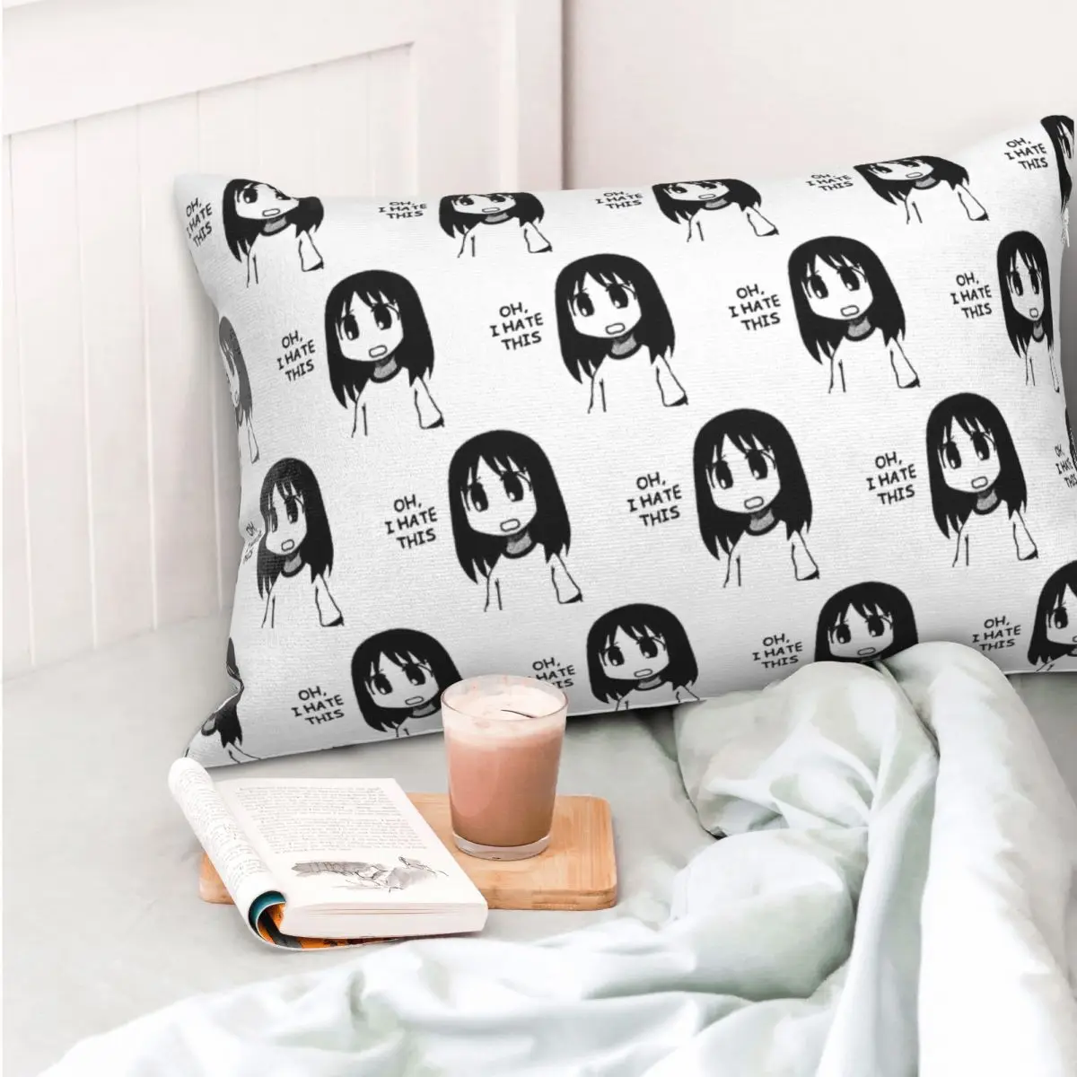 مبالغ فيها تحقق الملف الشخصي Azumanga Daioh Osaka Ayumu Kasuga مستطيل المخدة غطاء الوسادة ديكور المنزل الراحة رمي وسادة