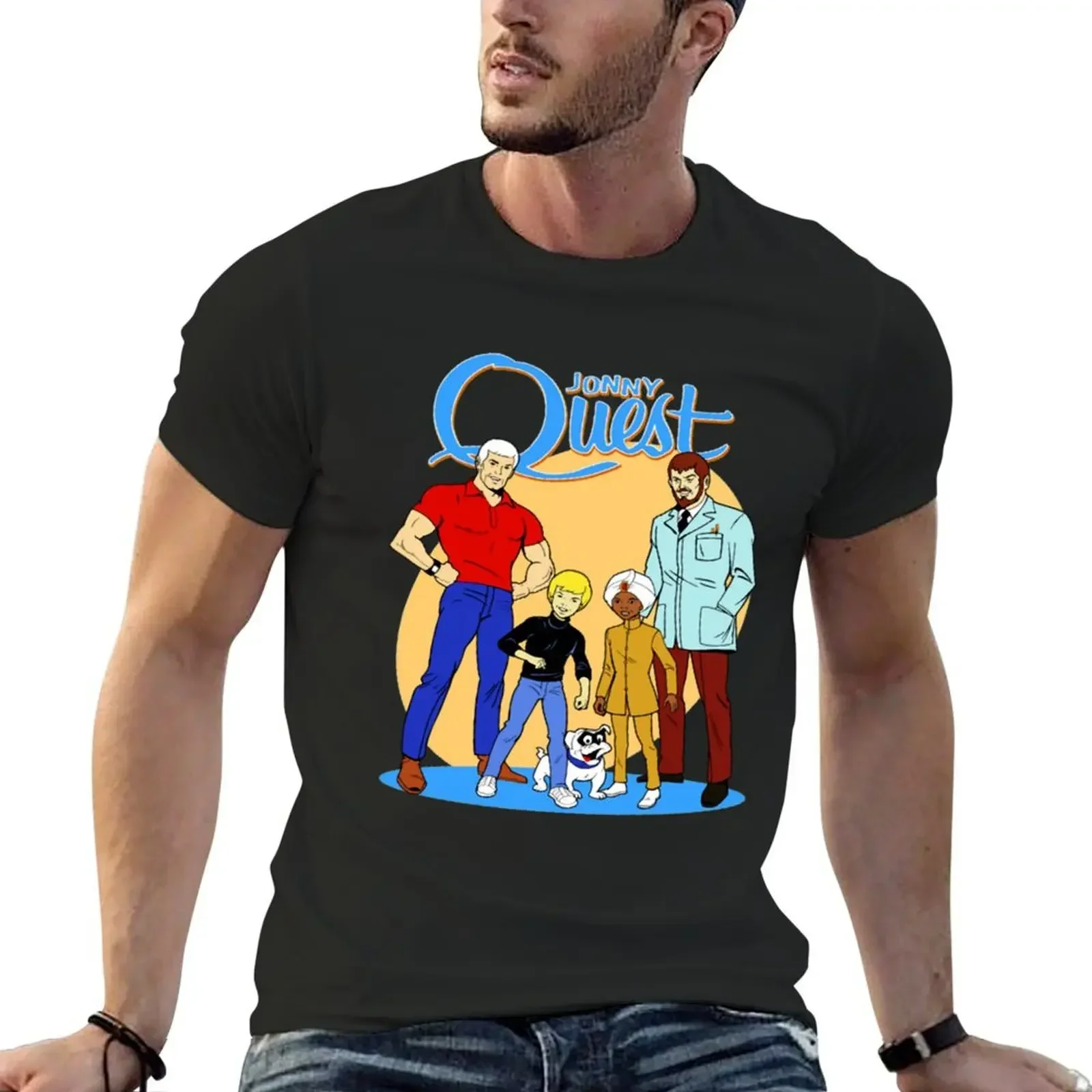 

Футболка Jonny Quest, эстетичная одежда, футболка с рисунком, винтажные приталенные футболки для мужчин, новая модель 2025 года
