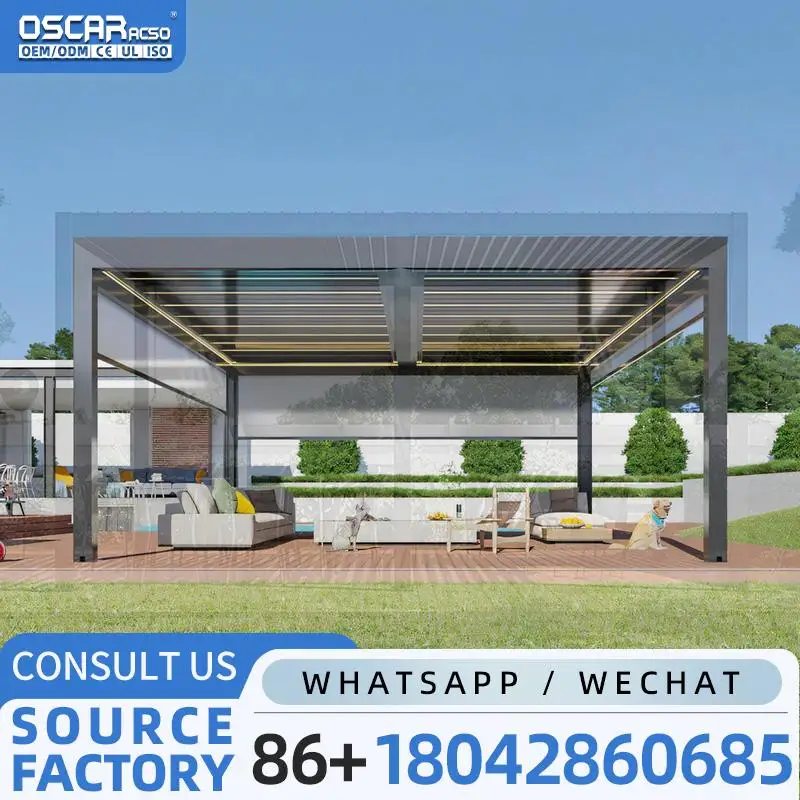 Outdoor Louvre Roof 6x4 Patio Cover Structures for Backyard Deck Pergola Installation Creative Outdoor Shading Solutions pergola