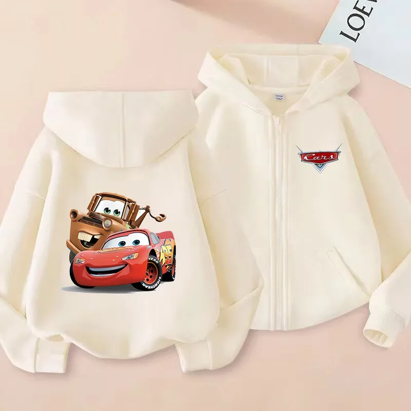 

Lightnings Mcqueen Zipper Hoodie Boys Baby Long Sleeve Tops Clothes Thin Sweatshirt Fashion Casual Hooded Coat Pullovers Series