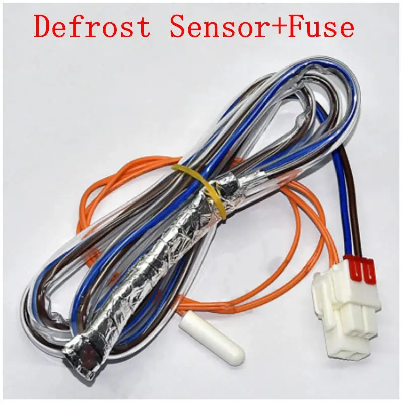 Refrigerator Temperature Sensor for LG AP4438477 PS3529340 6615JB2005H 10K Refrigerator Defrost Sensor+Fuse Replacement Parts