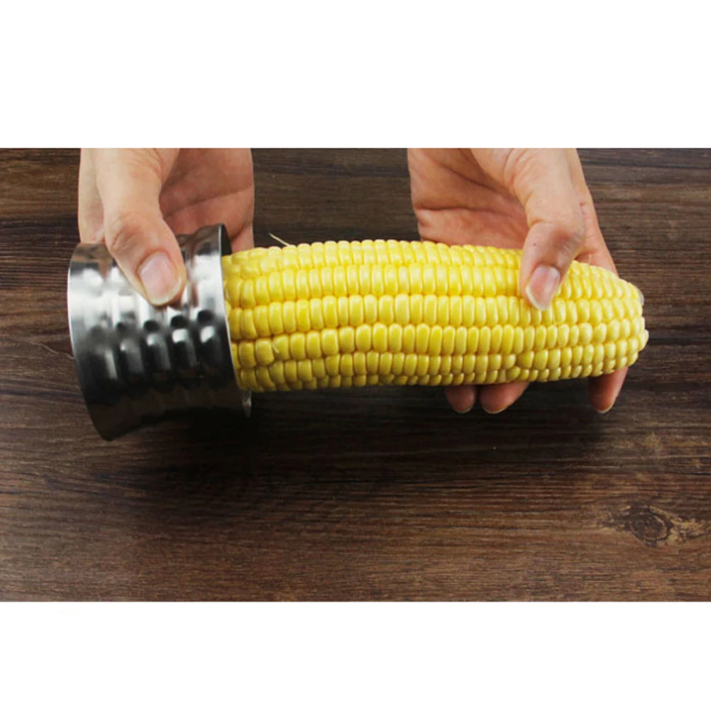 

Stripper Stainless Steel Compact Peeler Manual Serrated Design Kitchen Gadgets Cob Stripping Easy Use Home Cooking Separator