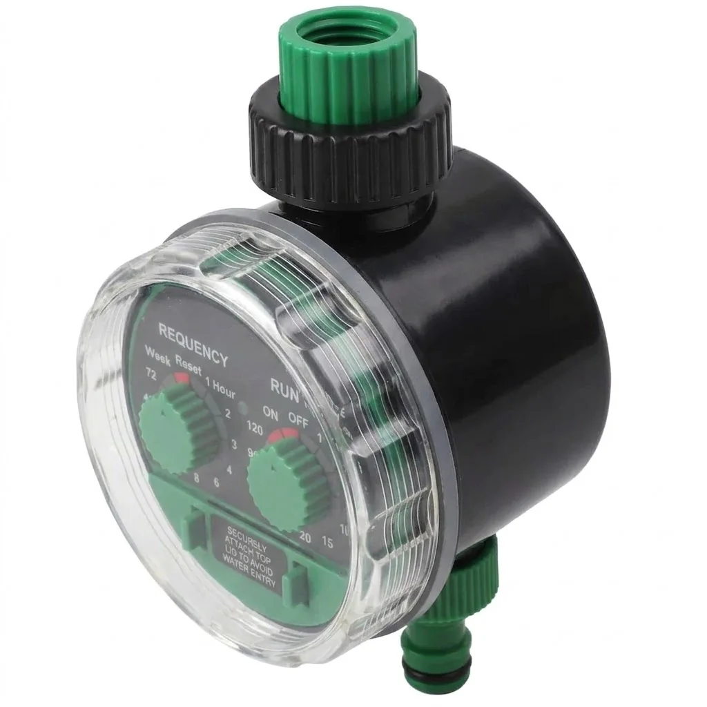 Garden Irrigation Timer Automatic Electronic Watering Controller System With Ball Valve For Home Garden Zero Water Pressure Work