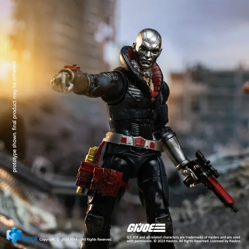 In Stock Original Hasbro Exquisite Mini Series G.I.Joe Destro Anime Figure Action Figure HIYA Model Toy for Boys Children Gift