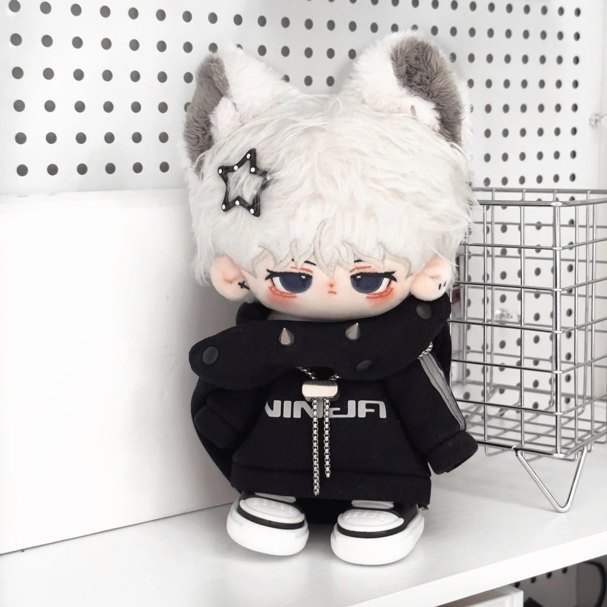 

Little Ninja 20cm Baby Clothes Genuine No Attribute Trendy Set in Black and White only clothes no doll Doll replacement clothes