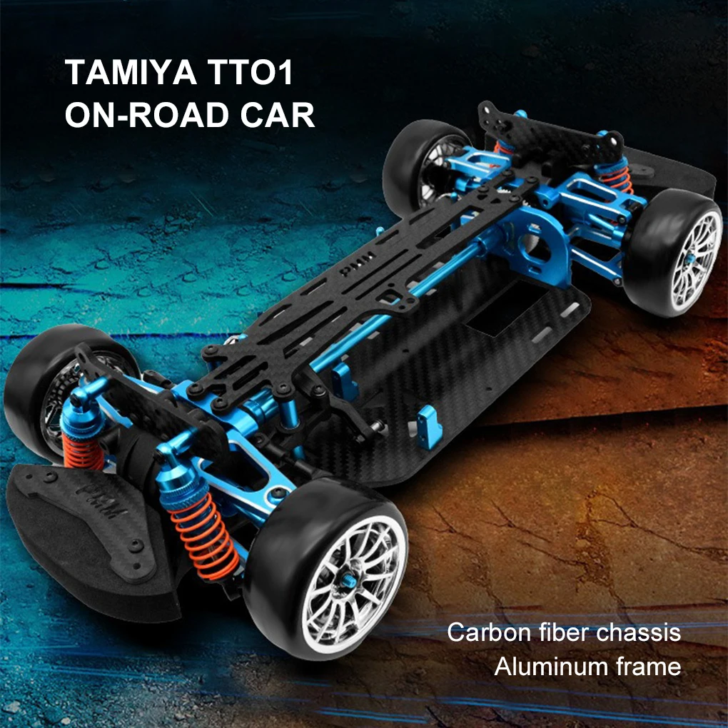 

Рама 1/10 Рама из углеродного волокна RC Flat Track для 1:10 Tamiya TT01 TG Рама шасси DIY PMM Рама из алюминиевого сплава Drift Racing Kit