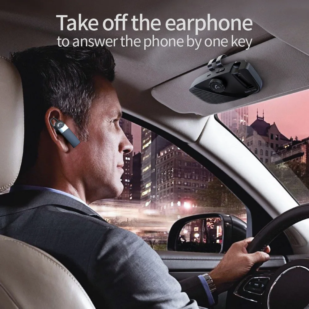 SP16 Car Sun Visor Bluetooth Hands-free Support for External Private Calls, One-to-two Vibration Boot Voice Assistant