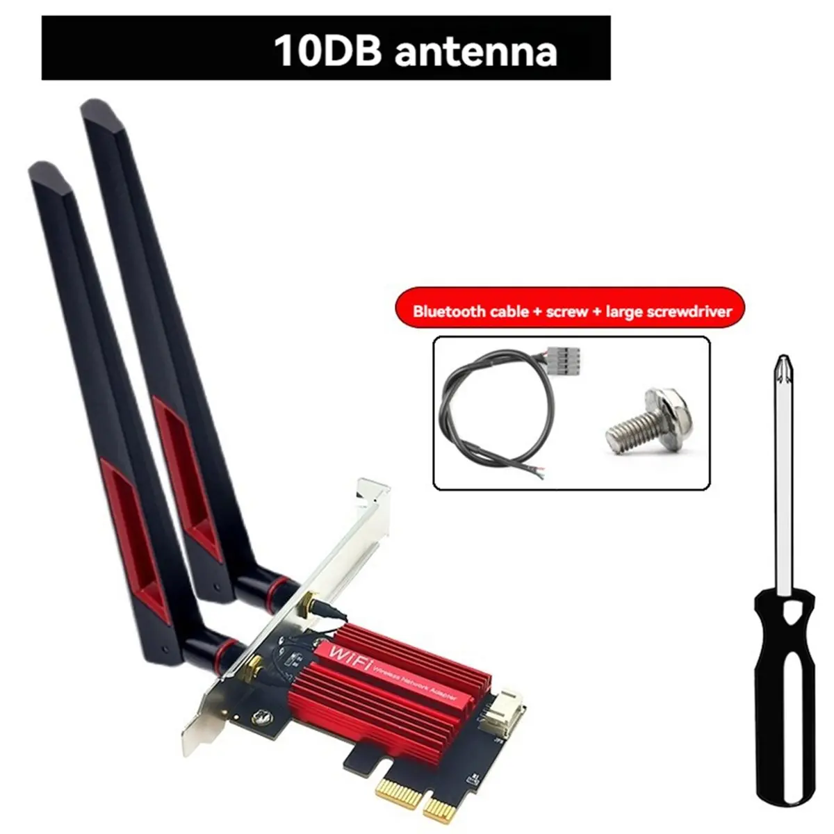 Digital Essentials AX200 3000Mbps WiFi 6 PCI-E BT5.2 Dual Band 2.4G/5Ghz Gaming Wireless Card Adapter 802.11AX for Win 10/11 Des