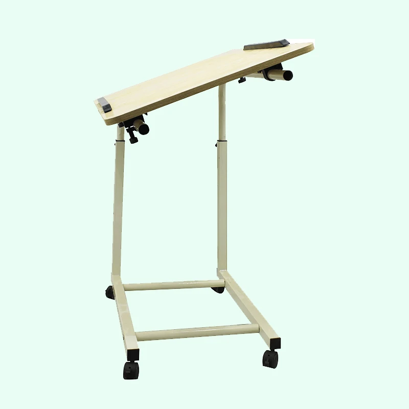 طاولة بجانب السرير على عجلات - 5 أفضل طاولات بجانب السرير فوق السرير للمعاقين وكبار السن 7 طاولة مستشفى فوق السرير قابلة للإمالة #2