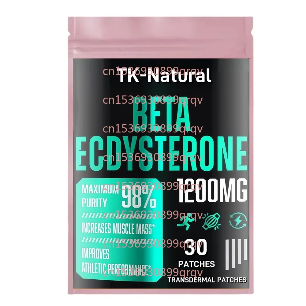 30 Patches Beta Ecdysterone Transdermal Patches Purity Ecdysterone for Lean Muscle Mass, Athletic Performance & Strength