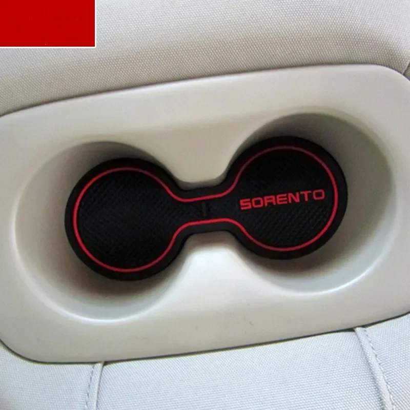 Tappetino antiscivolo per auto s per KIA Sorento XM 2010-2014 Kia Sorento R porta Slot Pad tappetino in gomma 3D cuscino per tazza tappetino