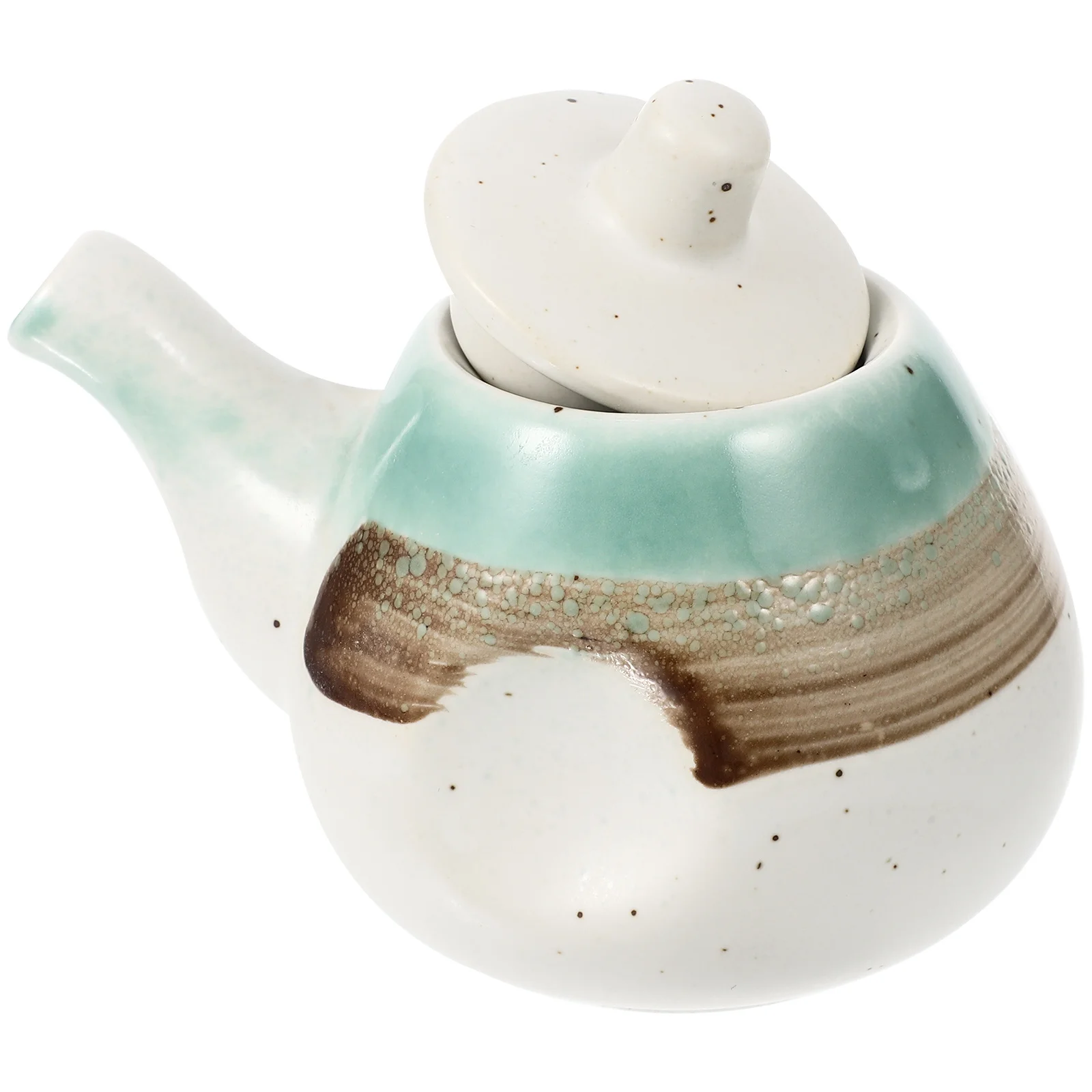 

Ceramic Soy Sauce Kettle Oil Vinegar Dispenser Kitchen Supply Multi-Function Sauce Bottle Oil Vinegar Dispenser