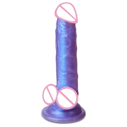 6.7 inch Realistic Penis for Beginners Small Jelly Dildo with Suction Cup Sex Toys for Women Lifelike Dong for Vaginal Anal Sex