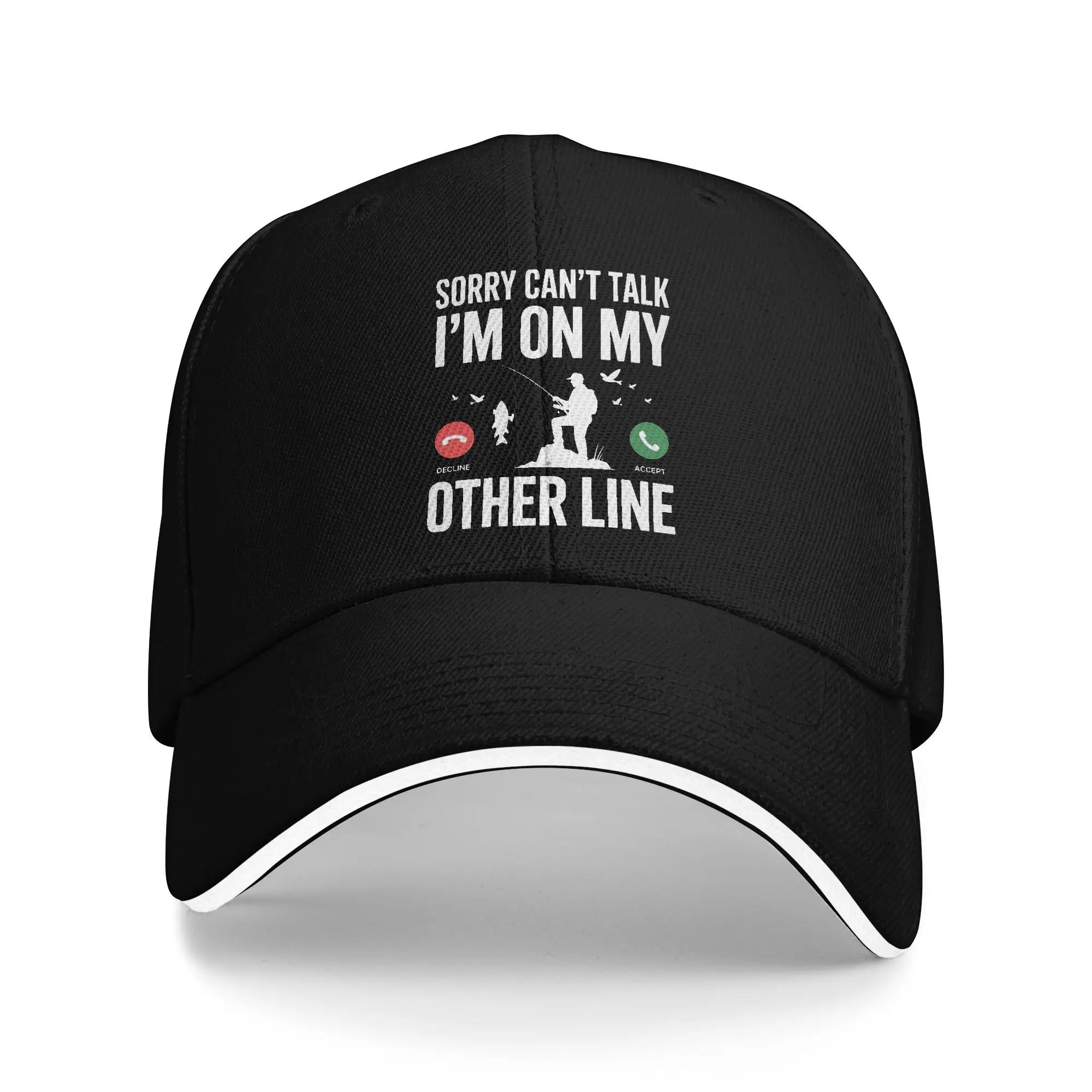 Fashion  Sorry Can't Talk I'm On My Other Line Golf Cap Men Women Headwear  Outdoor Golf Adjustable Fit Sun Caps