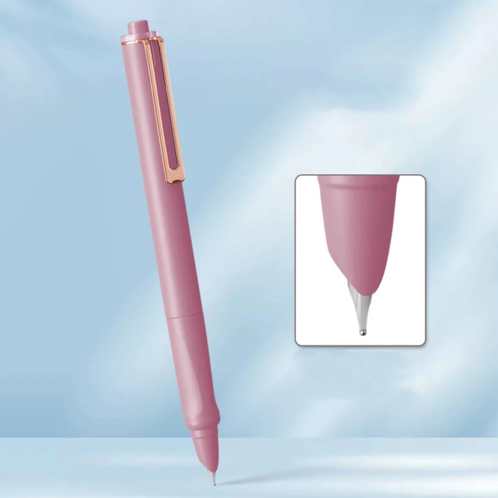 

Retractable Press Type Fountain Pen Notched Calligraphy Practice Ink Pen Color Pen Body Three Point Positioning Writing Pen