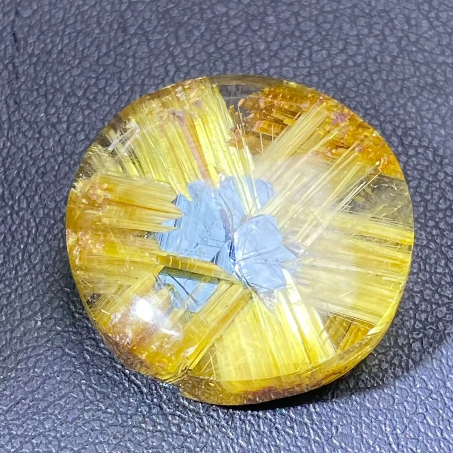 Natural Gold Rutilated Quartz Pendant 21*20*7mm Flower Yellow Rutilated Quartz Jewelry Men Women Brazil AAAAAAA
