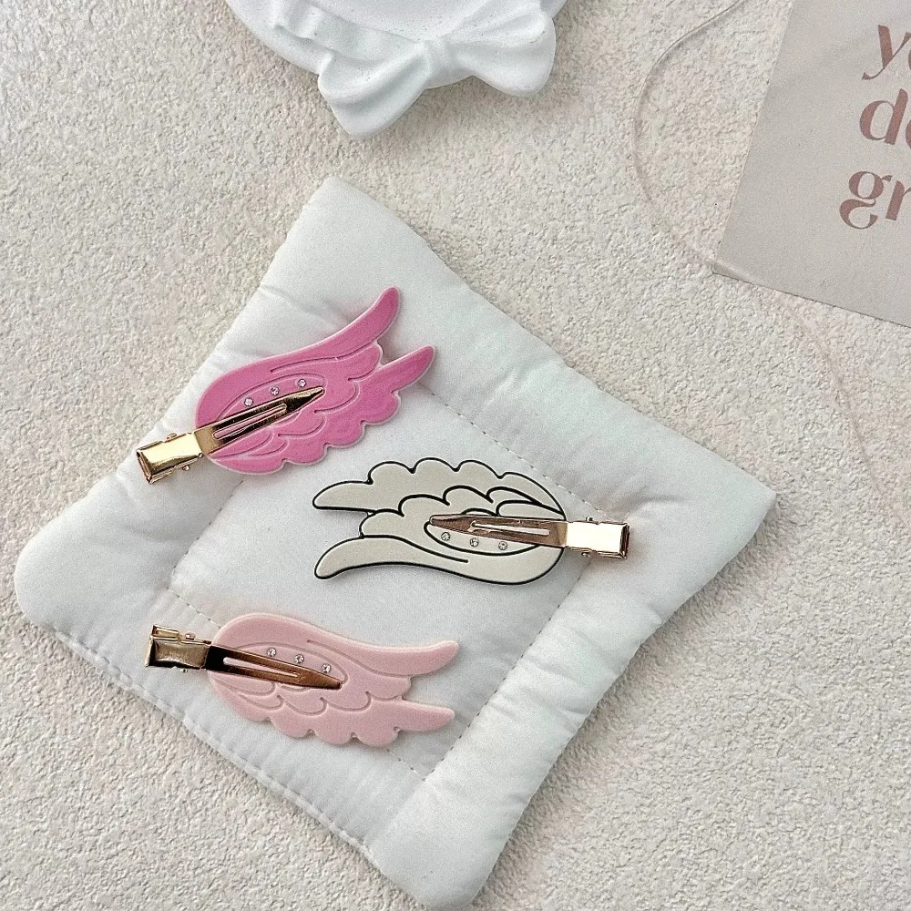 Niedliche Flügel-Haarspange, lustige Haarnadel, spurlose Dopamin-Kosmetikspange, seitliche Haarspange für zerzauste Haare und Pony, Haaraccessoires im koreanischen Stil – Detail 4