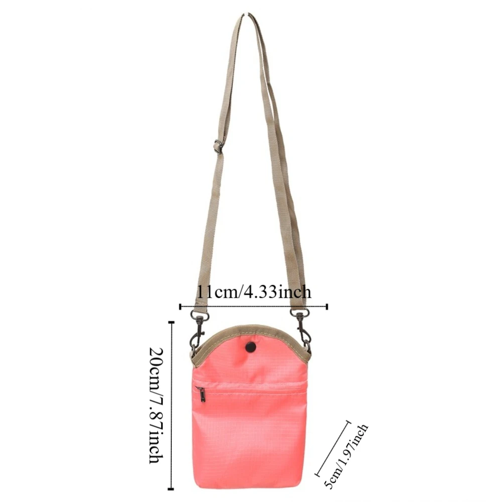 Casual NYLON กระเป๋าสะพายข้างความจุขนาดใหญ่ปรับสายมินิสแควร์กระเป๋าสไตล์ญี่ปุ่นไหล่เดี่ยวกระเป๋าโทรศัพท์มือถือ