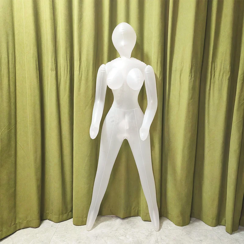 DS8351 Traqnsparemnt Female Inflatable Mannequin For Body Display Aerate Cloth Casement Shooting Model Sewing DIY Accessorie