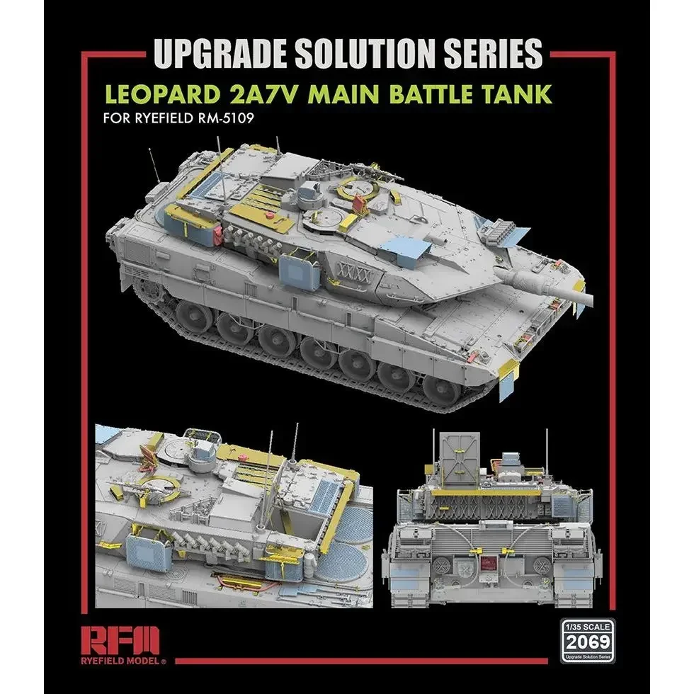 

Комплект модели RYEFIELD RFM RM-2069 1/35 Обновленный комплект для основного боевого танка Leopard 2A7V