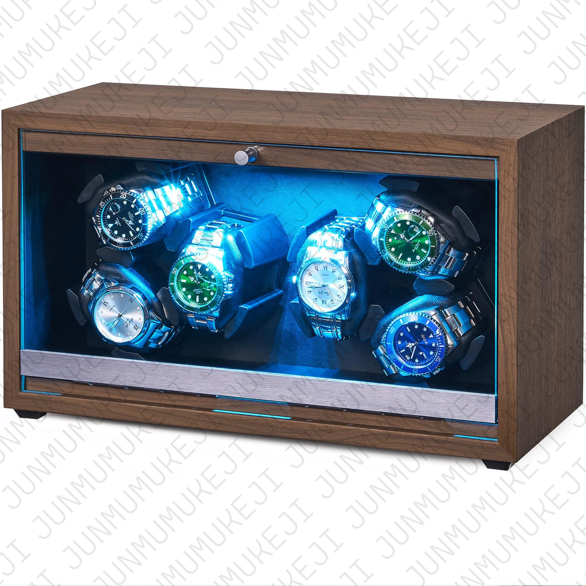 6 Slots Watch Winder for Automatic Watches Storage Box Automatic Winder Use USB Cable Mabuchi Mute Motro