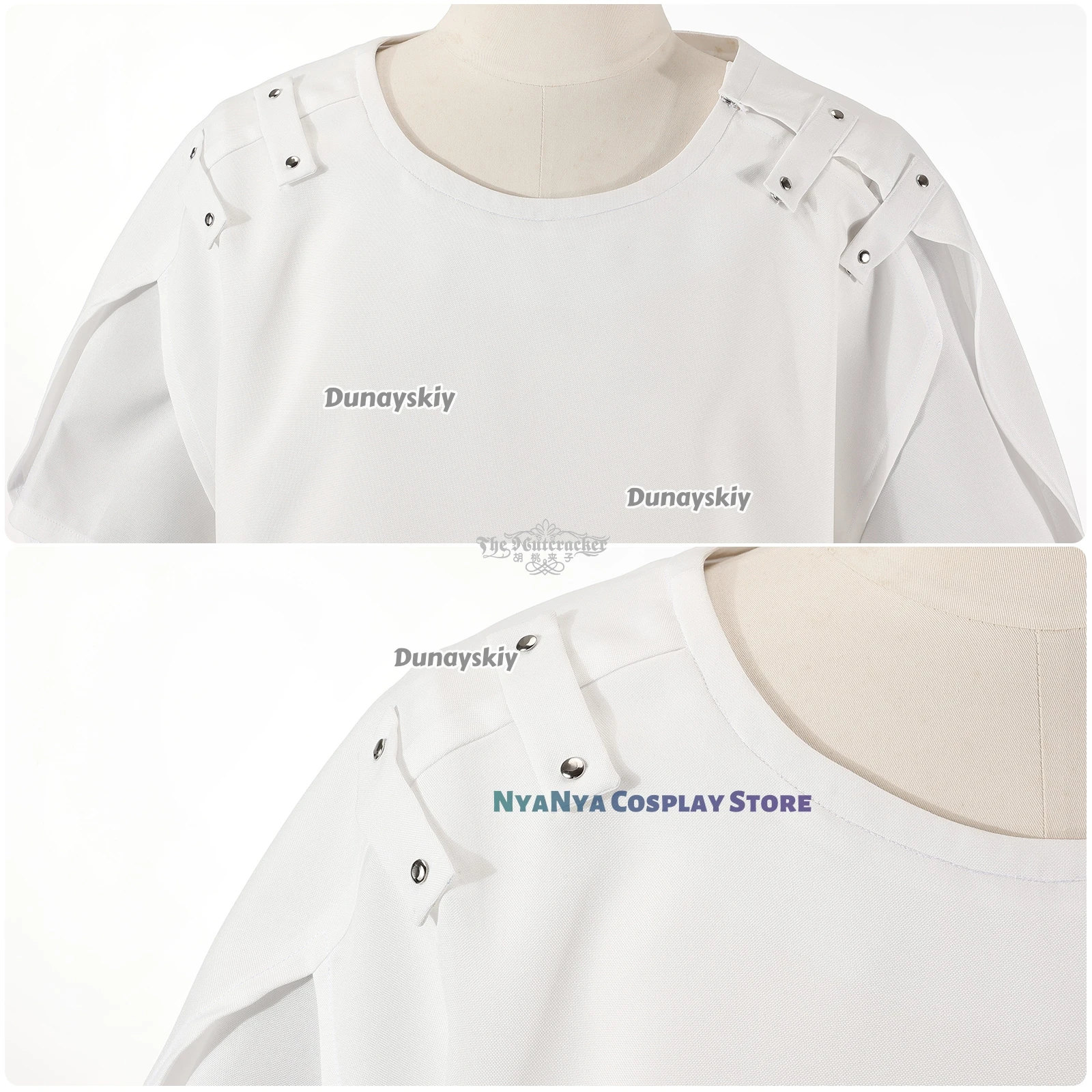 ชุดคอสเพลย์เอเลี่ยนอนิเมะ ชุดแสดงบนเวที สีขาวทั้งเสื้อและกางเกง สำหรับผู้ชาย ชุดแฟนซีสำหรับเล่นบทบาทสมมติ ชุดแฟนซีสำหรับงานฮาโลวีนและงานคาร์นิวัล สำหรับผู้ชาย รุ่นใหม่