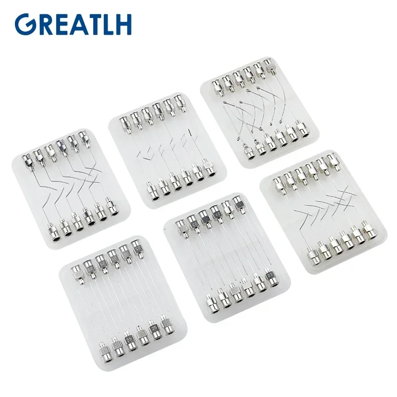 GREATLH Ophthalmic Eye Instrument 12pcs Ophthalmic Lacrimal Viscoelastic Air Injection Cannula Ophthalmic Tool