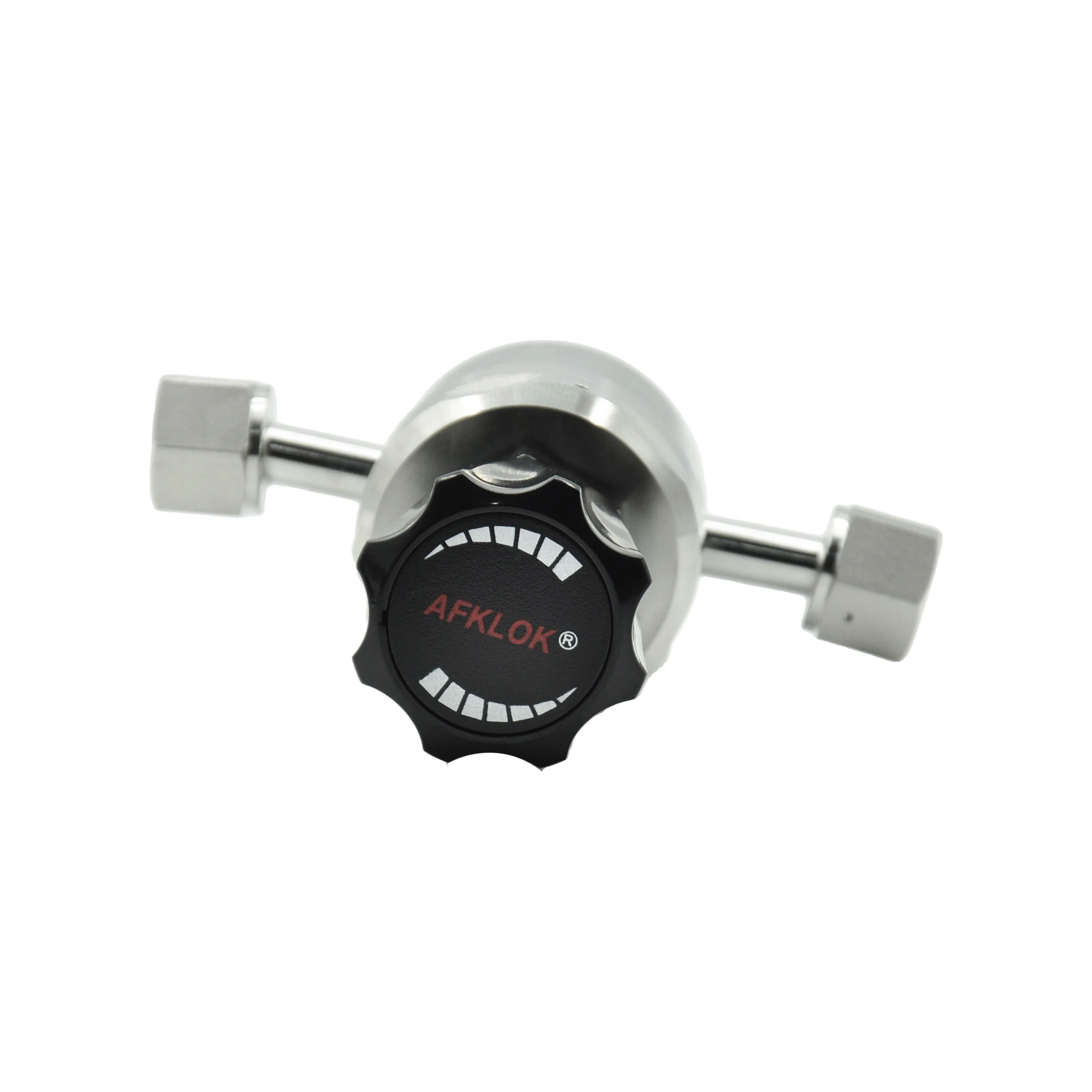 SS316L High Pressure Regulator WR1200 500 psi to 3000 psi Adjustable Outlet 1/2VCR Female  ISO Certified