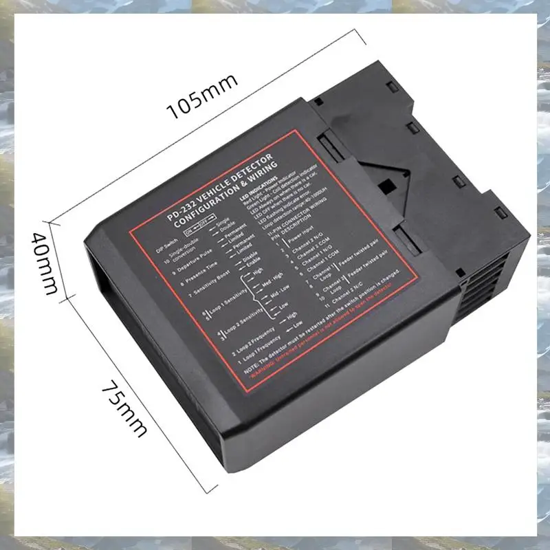 T82C Hot Sale-2X Smart Parking Double Channel Vehicle Exit Loop Detector PD232 Loop Detector For Access Control System Parking S