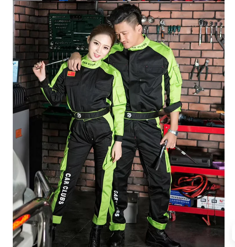 Spring and Autumn Work Clothes Set for Men's Protective Clothing