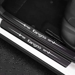 Car Door Sill Scuff Plate Trunk Bumper Scratch Guard Stickers for Kangoo Auto Carbon Fiber Door Pedal Protective Strips