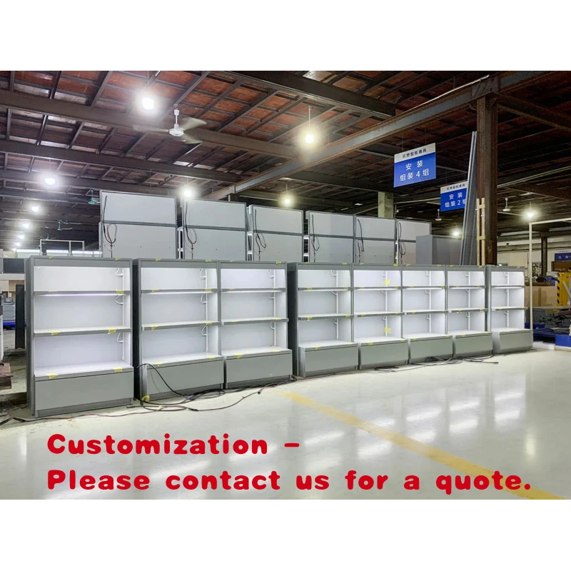 custom.Cosmetic Shelf Custom Size Adjustable Layers LED Light Eco-Friendly Easy Assembly Storage Cabinet Modern Design Beaut