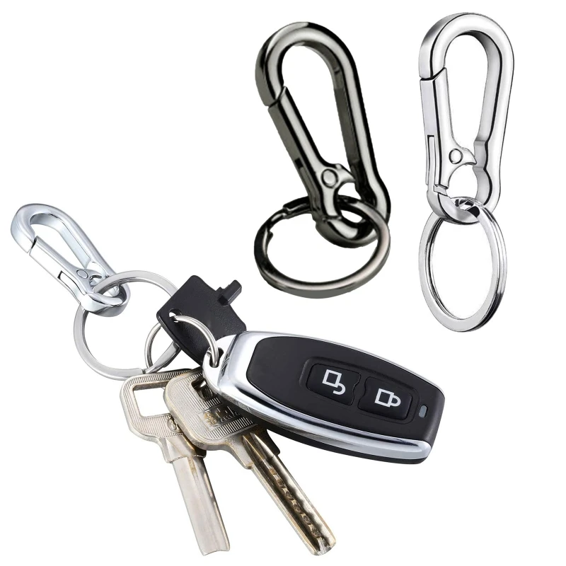 Carabiner Alloy Keychain with Hook Quick Release for Key Rings 7cm Drop Shipping