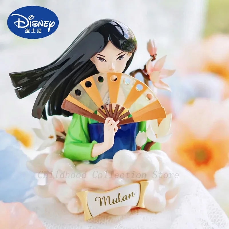 

Kawaii Disney Princess Art Gallery Series Mulan Action Figure Toys Cartoon Collection Mulan Model Toy Decoration Gifts For Kids