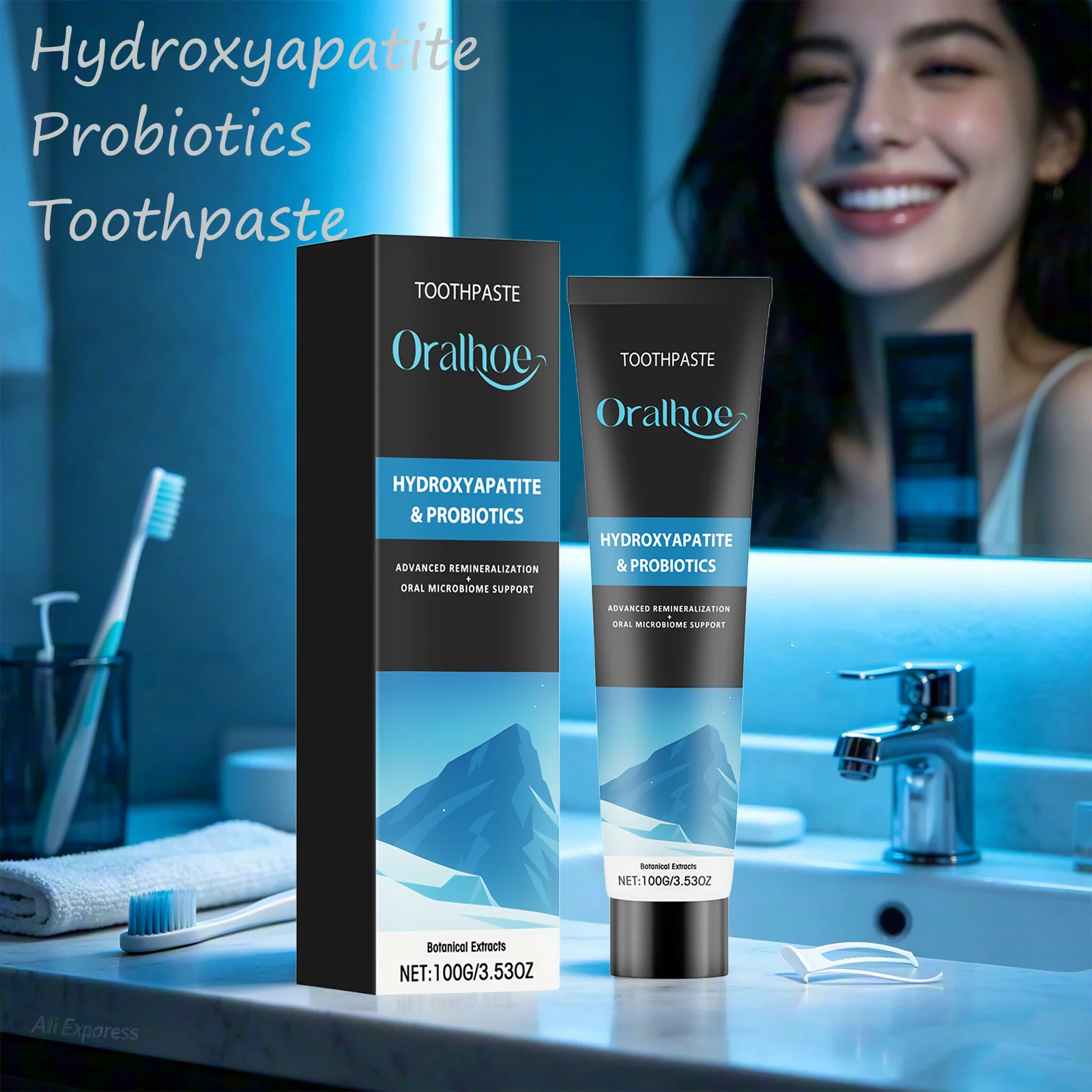 Remineralizing Toothpaste - Pasta Dental Oralhoe con Hidroxiapatita para