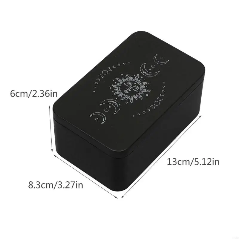 H58D การ์ดคอนเทนเนอร์จัดเก็บเคสบรรจุภัณฑ์โป๊กเกอร์การ์ดการ์ดกล่องเก็บของ Tarots