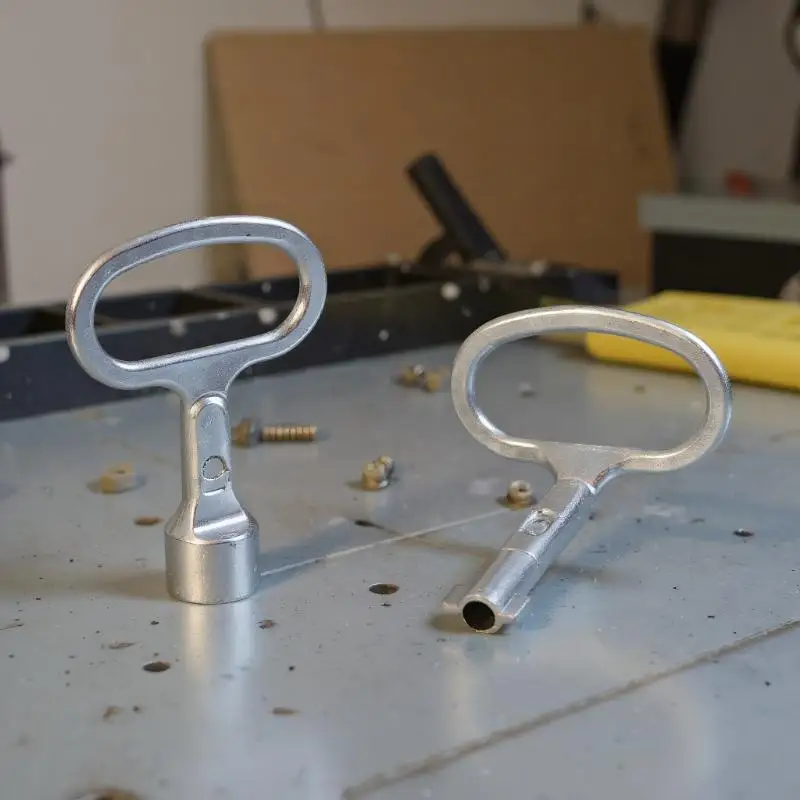 

Practical Universal Wrench Key in Strong Alloy – Ideal for Trains, Electrical, Elevator Systems