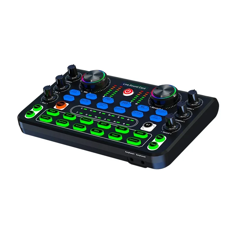 X60 scheda Audio versione inglese schede Audio professionali Mixer Audio per Karaoke Broadcast KTV Singing Live Sound Studio Mixer