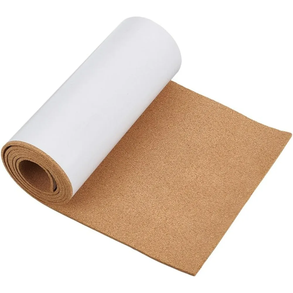 

78.7x11.8inch Self Adhesive Cork Roll Bulletin Board Roll DIY Cork Material (5mm Thick) Easy-Cut Self-Stick Surface for Home
