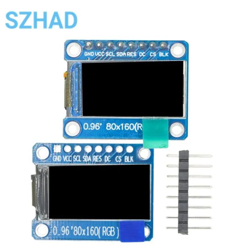 0.96 Inch IPS Display OLED Module For Arduino 80*160 65K Colorful RGB TFT LCD Board ST7735 ST7735 DIY