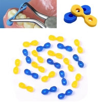 40Pcs Dental Wedge Matrix Matrices Tooth Seperator Elastic Rubber Fixing Wedges 2.0/2.5 MM Fit Into Any Interdental Space