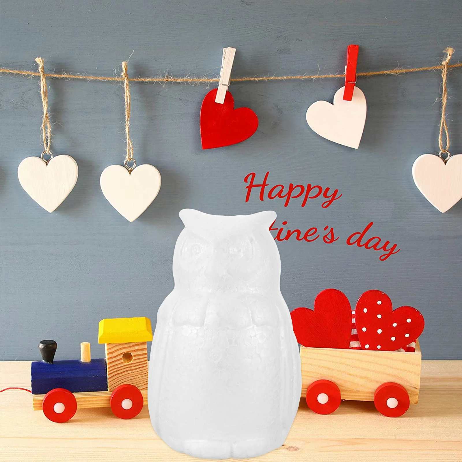 

4Pcs DIY Unfinished Owl Shapes High Quality Safe Material DIY Crafts Gift Decoration Home Ornament