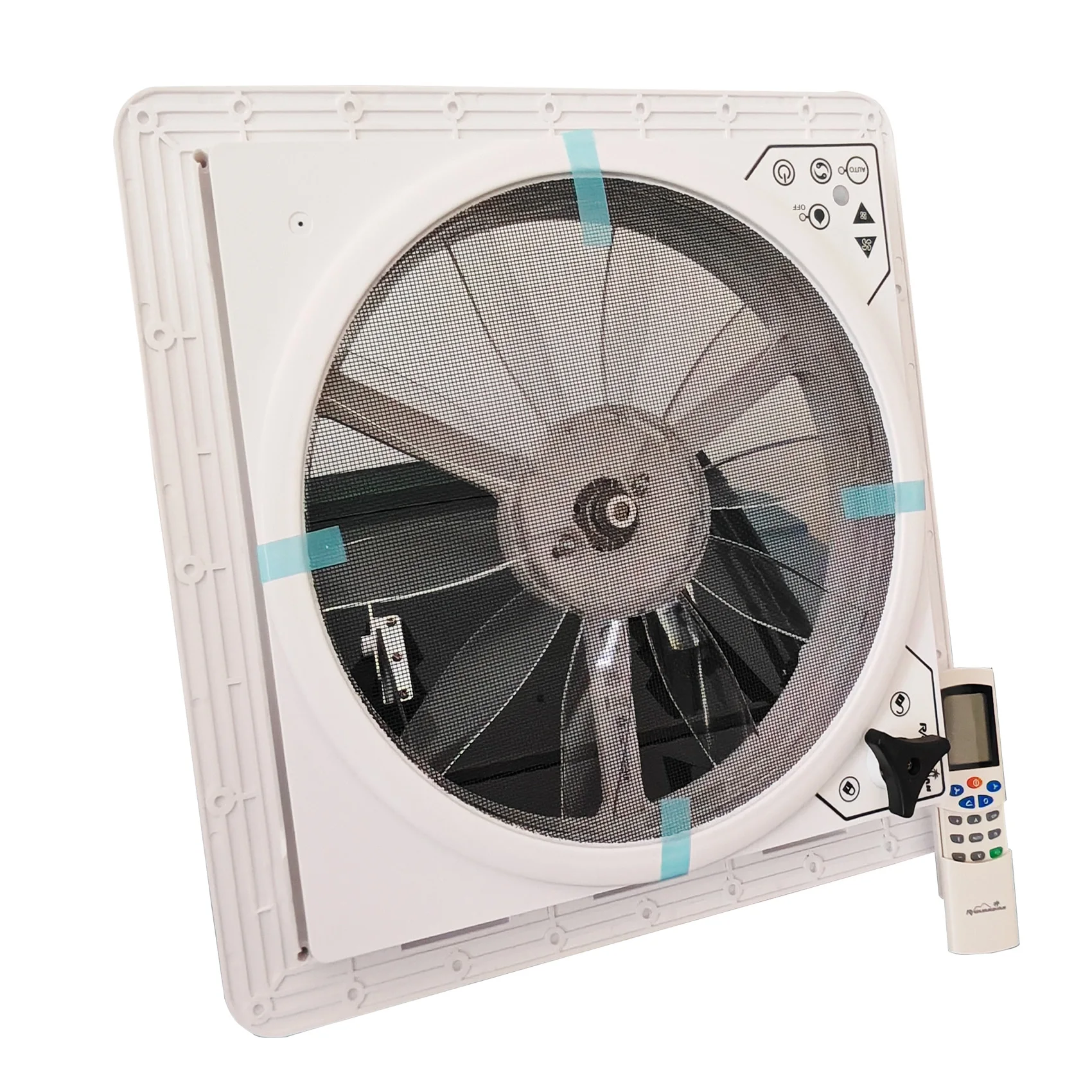 DC 12V/24V Electrical Control Roof RV Exhaust Fan for Boats RV With Rain Sensor 10 Speed RV Interior Accessories
