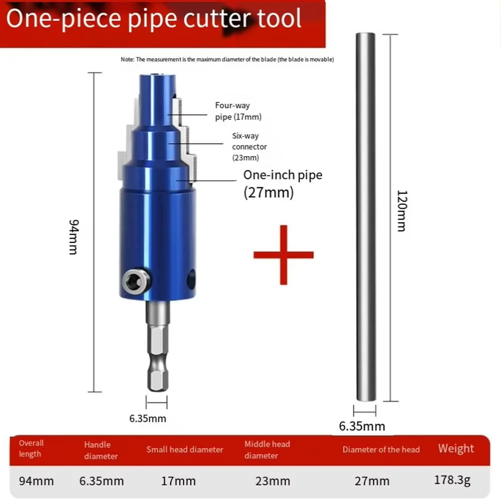 Multipurpose 2in1 Pipe Threading Tool for Drills Suitable for Pipe Sizes 12 Inch 34 Inch and 1 Inch Fast Results